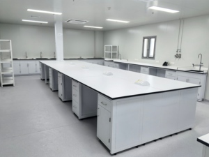 محطة عمل مخبرية معيارية - طاولة مختبر مخصصة، أثاث مختبرات، طاولة اختبار مع ملحقات - Product Image 1