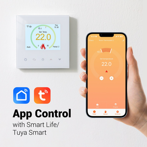 Thermostat d'ambiance intelligent multi-langues avec écran couleur tft Régulateur de température pour système de chauffage par le sol électrique - Product Image 4