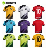 Jersey Sepak Bola Dewasa yang Dapat Disesuaikan, Cetak Transfer Panas Nama Tim dan Nomor, Cepat Kering, Lengan Pendek, Musim 2026