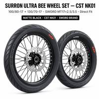 Pneus de route Supermoto 100/80-17 130/70-17 résistants à l'usure, haute performance, pour Sur-Ron Ultra Bee, moto électrique tout-terrain avant et arrière