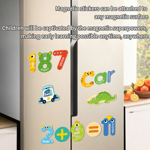 Jeu de Blocs de Construction pour Enfants, Jouet à Tige Magnétique Éducatif, Briques de Voiture Cognitives pour Tout-Petits, 24 Lettres - Product Image 1