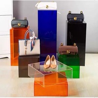 Présentoir Cube en Acrylique Transparent Chinaplas – Support Tout-en-un pour Fleurs de Mariage, Trophées, Figurines Artistiques et Sculptures