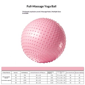 Balón de Yoga de Alta Calidad para Ejercicio, Balón de Fitness con Bomba - Product Image 2