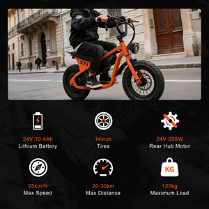 Vélo électrique Greenpedel 14 pouces pour enfants, vélo électrique à pneus larges 350W pour adolescents, petit vélo électrique pour adolescents - Product Image 5