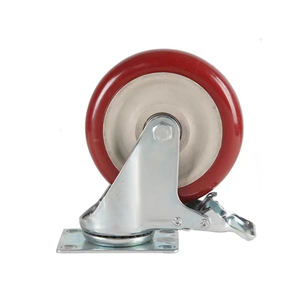 Hochwertige mittelschwere PU-feste Universal rad möbel Hoch leistungs wagen Langlebige Rad rollen aus <span class=keywords><strong>China</strong></span>-Gummi Stahl Eisen - Product Image 3