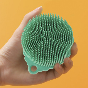 Wholesale Soft Bathroom Body Massage Exfoliating Silicone Body <b>Scrubber</b> for Body Skin Cleansing <b>Face</b> Care - Product Image 1