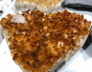 Cristalli di Geode Grandi all'Ingrosso, Pietre Naturali di <span class=keywords><strong>Citrino</strong></span>, Cluster di <span class=keywords><strong>Quarzo</strong></span> Geode per Decorazione Cristallina - Product Image 4