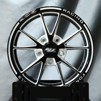 Jantes forgées Drag de 15 pouces 15x4 15x10 5x114.3 5x4.5 Noir brillant usiné Frontrunner Beadlock personnalisé pour Mustang Drag Pack
