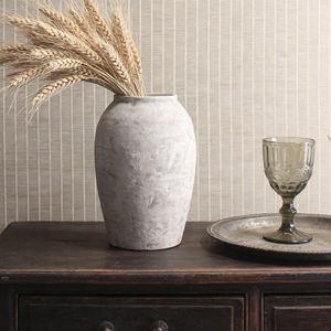 Jarrón de Cerámica Esmaltada Estilo Rústico Vintage de <span class=keywords><strong>Zara</strong></span> <span class=keywords><strong>Home</strong></span>, Jarrón de Mesa Hecho a Mano Ecológico para Arreglos Florales, Decoración del Hogar - Product Image 3