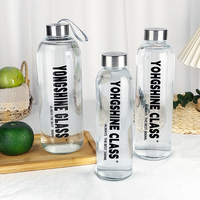 Grande bouteille d'eau de soda en verre réutilisable 750 Cl d'hôtel vide moderne pour restaurant et réfrigérateur