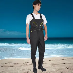 PVC Taslan รองเท้าบูทกันน้ำสำหรับตกปลา, กันน้ำใส่ได้ทั้งชายและหญิง - Product Image 4