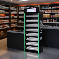 Présentoir à tabac APEX avec écran LCD et système de poussée coulissant