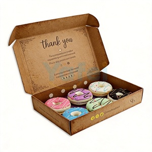 Boîte d'emballage personnalisée pour gâteaux, sushis, gaufres, biscuits aux noix, pâtisseries, desserts, crêpes, produits de boulangerie, bento et donuts - Product Image 1