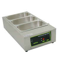 Fondoir à chocolat électrique commercial 4 pots pour fondre le beurre Machine à snack