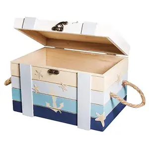 Bán Buôn Thông Ván Ép Thùng Gỗ Bao Bì Hộp Quà Tặng Với Bản Lề - Product Image 1