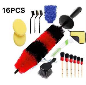 Lot de 16 brosses de toilette écologiques en plastique de la collection Caddy Style avec manche en acier et poils en nylon - Product Image 1