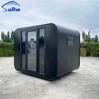 Maison en conteneur modulaire moderne en acier portable Space Capsule Villa Apple Pod Cabin