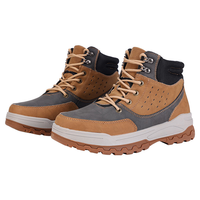 Chaussures de randonnée en plein air avec embout renforcé, semelle intermédiaire en EVA, soutien de la voûte plantaire, semelle extérieure en caoutchouc antidérapante, boucle métallique, lacets tissés respirants