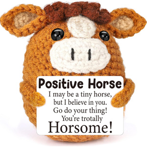 Uncinetto supporto emotivo bambola cavallo fatto a mano divertente perfetto per <span class=keywords><strong>natale</strong></span> <span class=keywords><strong>e</strong></span> decorazioni per la casa - Product Image 3