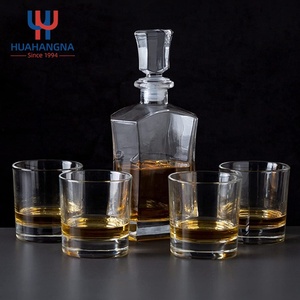 Biểu Tượng Tùy Chỉnh Pha Lê Rượu <span class=keywords><strong>Decanter</strong></span> Bộ 6 Trong Suốt Cũ Fashioned Kính Cho Cocktail Scotch Bourbon <span class=keywords><strong>Irish</strong></span> Whisky Rượu - Product Image 2