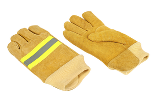 Gants d'incendie de forêt jaune de <span class=keywords><strong>pompier</strong></span> gants de vêtements ignifuges gants de sécurité ignifuges en cuir - Product Image 5