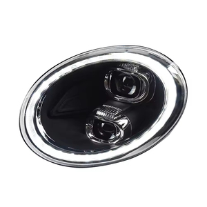 Feux avant LED pour VW Beetle 2012-2019, double lentille de projecteur avec halo LED DRL, étanches, ensemble de phares avant - Product Image 3