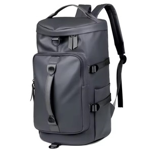 Sac à dos de voyage et sac de sport en cuir PU imperméable, style professionnel, avec compartiment à chaussures, pour commandes en gros et mixtes, prêt à expédier (RTS) - Product Image 1