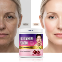 L-Glutatión Plus Colágeno en Polvo con Vitamina C para Aclarar la Piel y Apoyo Antioxidante, Marca Privada OEM, Sin Gluten
