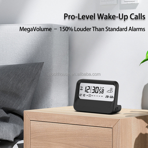 7-in-1 Snooze HD <span class=keywords><strong>LCD</strong></span> Transparenter intelligenter digitaler Wecker mit Zeit/Temperatur/Luft feuchtigkeit/Woche/Datums anzeige - Product Image 3