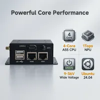 Passerelle industrielle IoT TM-CP3B Ubuntu2404 Open Source 4G LTE Modbus TCP/IP RS485 RS232 CAN GPIO Ethernet Rail DIN PLC 2 Go/4 Go de RAM
