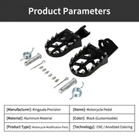 Pedal Kaki Modifikasi Motor Profesional OEM CNC Aluminium Kompatibel dengan Honda CT125 Hunter Cub Trail Parts