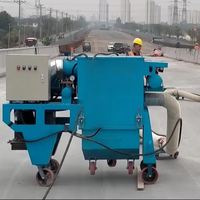 Machine de sablage portative avec nettoyage abrasif et polissage pour sols et blocs de béton, alimentée par moteur