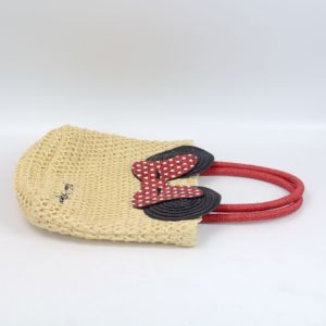 Borse da Viaggio con Orecchie Grandi e Farfalla per Ragazze, <span class=keywords><strong>Borsa</strong></span> per la Spesa Personalizzabile con Logo e Colore, Grande <span class=keywords><strong>Borsa</strong></span> Estiva in Paglia - Product Image 5