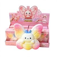 Bestseller Jouets anti-stress en caoutchouc réaliste en forme de papillon et d'avocat, à rebond lent, Squishies Fruits et Animaux, Province du Zhejiang