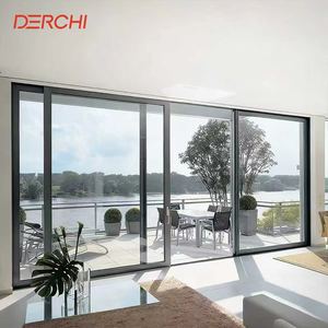 Puerta Corredera de Patio DERCHI NFRC USA Resistente a Huracanes y Viento, con Recubrimiento en Polvo, 96 x 80, Doble Vidrio, Exterior de Aluminio - Product Image 3