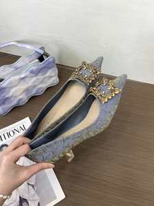 Zapatos de Tacón Alto de Estilo Elegante para Mujer, Zapatos de Verano con Punta Abierta, Tacón de Aguja Sexy y Elegante, Zapatos Ligeros de Una Sola Pieza - Product Image 6
