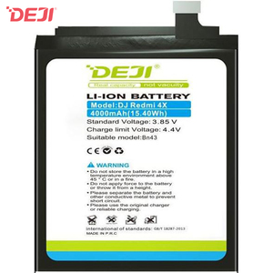 Batterie de remplacement de bonne qualité, pour <span class=keywords><strong>xiaomi</strong></span> Redmi NOTE 4X, BN43, nouveauté - Product Image 1