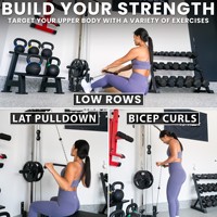 Système de poulie murale multifonctionnel pour tractions verticales – Machine de musculation pour la maison