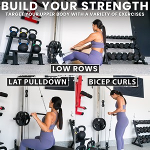 Sistema di Pulegge a Cavo Montato a <span class=keywords><strong>Parete</strong></span> - Macchina Multifunzionale per <span class=keywords><strong>Lat</strong></span> Pulldown per Palestra Domestica - Product Image 4