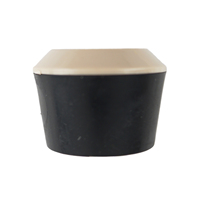 Embout de jambe en vinyle noir de 1-1/8 pouce Slide Glide |   Pour les pieds de chaise : déplacement facile et protection du sol |   Protection des sols et des surfaces