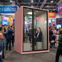 UNIBOOTH - Cabine de bureau insonorisée, ignifuge ASTM-E84, 33 dB, ISO 23351, installation rapide en 30-45 minutes, pour espace de coworking, studio, meilleur rapport qualité-prix