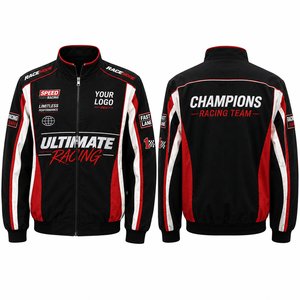 Veste de course personnalisée, vêtements d'équipe brodés, style motorsport, fabricant OEM ODM - Product Image 3