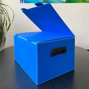 定制折叠聚丙烯片材瓦楞PP塑料dalplawoard盒可折叠塑料PP瓦楞板条箱