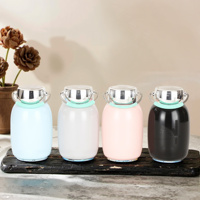 Meilleure vente en stock, mini bouteille d'eau isolée mignonne et durable en acier inoxydable, tasse à café à double paroi pour étudiants