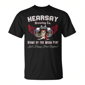 Camiseta de Hearsay Brewing Co, ropa promocional de Home Of The Mega Pint - Product Image 2