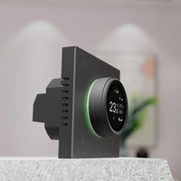 Thermostat intelligent pour chauffage et refroidissement domestique avec écran couleur LCD, nouveau design, coque arrière à montage européen, télécommande WIFI et bouton de commande