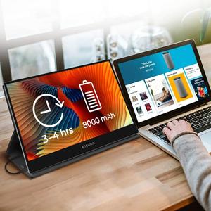 15.6 Inch Portable Second Monitor FHD IPS <b>USB</b> <b>C</b> <b>HDMI</b> External Display for Business Travel - Product Image 4