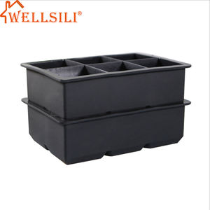 Vente flash - Bac à glaçons en silicone <span class=keywords><strong>de</strong></span> qualité alimentaire, écologique, compatible lave-vaisselle, 6 compartiments, pour <span class=keywords><strong>whisky</strong></span> - Product Image 3