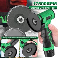 Mini meuleuse d'angle sans fil 12V avec interrupteur coulissant, moteur sans balais, disque de meulage - Outils de bricolage pour le meulage, entrepôt local aux États-Unis