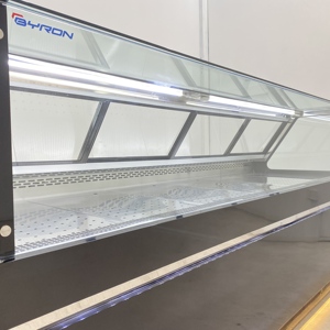 Réfrigérateur commercial pour supermarché, vitrine réfrigérée pour viande et charcuterie, avec porte vitrée à dégivrage automatique et refroidissement par ventilateur LC - Product Image 5